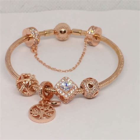 pandora rose gold bracelet clearance